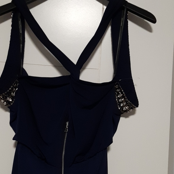 BNWT Tfnc London cache glamour maxi navy dress - Picture 8 of 14